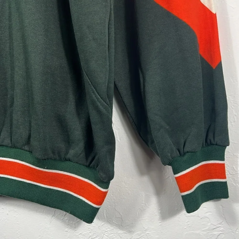 🔥🏈 True Vintage 90’s MIAMI HURRICANES Thick RARE Crewneck Sweatshirt XL - EUC‎